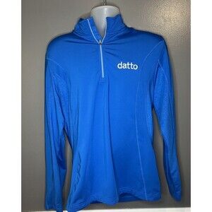 Datto Cyber Security Employee Unisex Medium Performance Quarter Zip Pullover